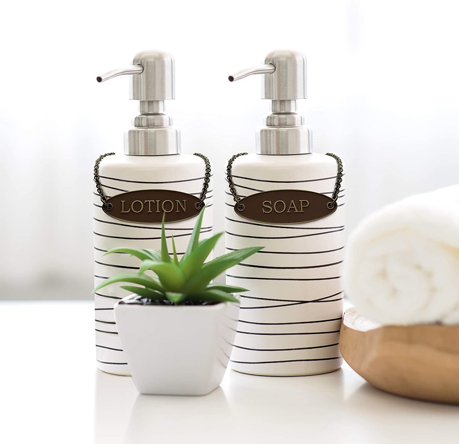Soap and Lotion Dispenser Label Tags Set Jar not Included 2 Etsy