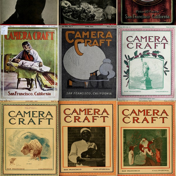 Camera Craft vintage photography magazines 1900 -  300+ issues pdfs, World Photography History