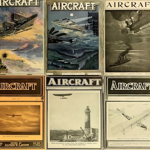 Revista Aircraft: publicaciones periódicas de aviación de 1910 a 1914. Vuelo, navegación, récords mundiales, militares, aviones de guerra, 47 números (PDF)