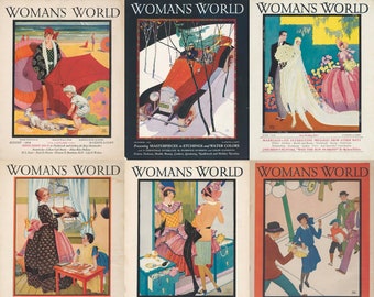 Vintage Woman's World Magazine: 1923-1931, 15 PDF Issues (Digital Download)