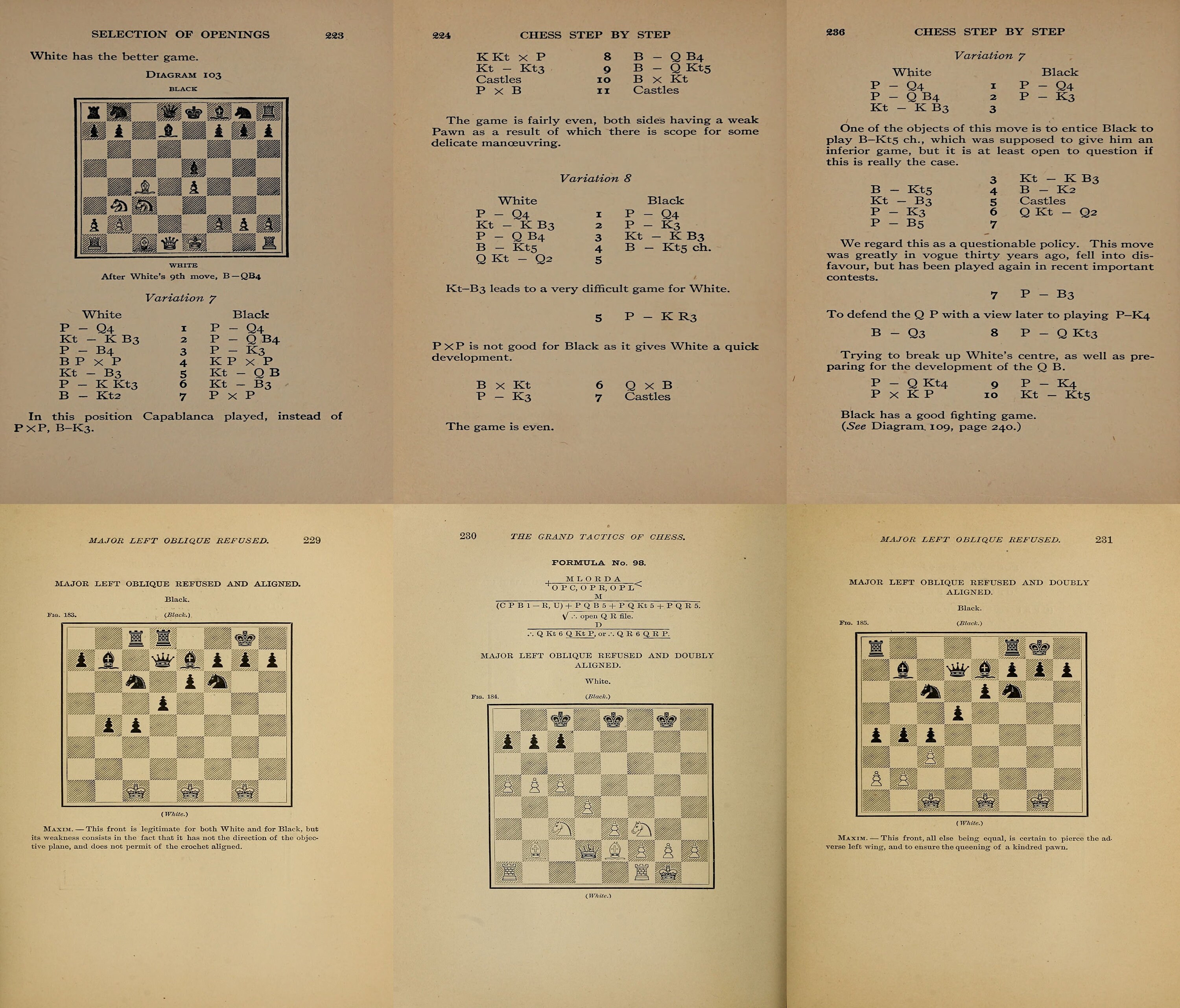 Vintage Chess eBooks collection. Chess manuals, chess strategies, chess