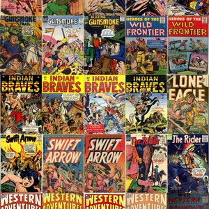 Wild west digital comics collection cowboys, indians, gunfight, western pdf