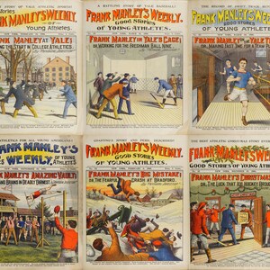 Frank Manley&#39;s Weekly - vintage dime novels,  Formerly the young athlete&#39;s weekly. Good stories of young athletes. 1905/1906. 30 issues, PDF