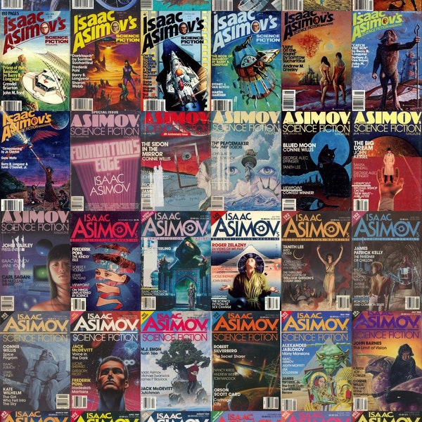 ASIMOV'S Pulp SCIENCE FICTION Magazines 394 Magazines vintage rares pdf