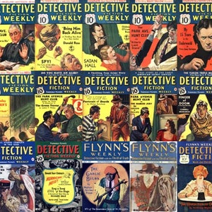 Vintage Detective & Flynn&#39;s Fiction Weekly Magazines - 53 PDF Issues (Zipped)