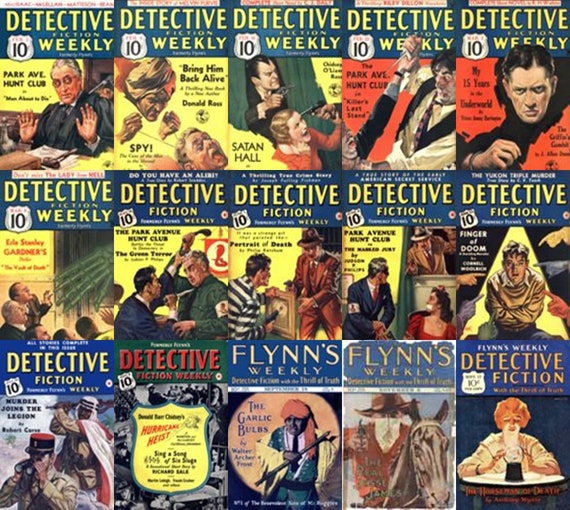 Vintage Detective Magazines Detective Fiction Weekly 50 Etsy UK