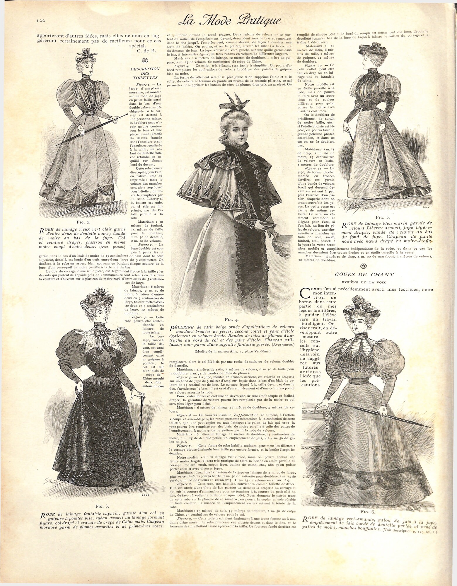 Vintage 1894 French Fashion Magazine Collection: La Mode Pratique