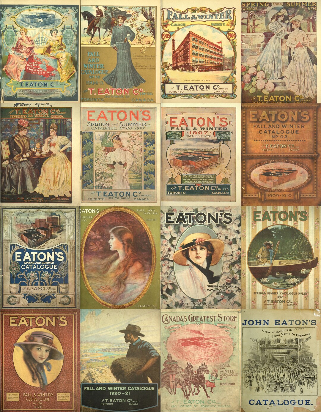 Eaton's Vintage Fashion Catalogues: 20 Canadian 1900s Issues (PDF