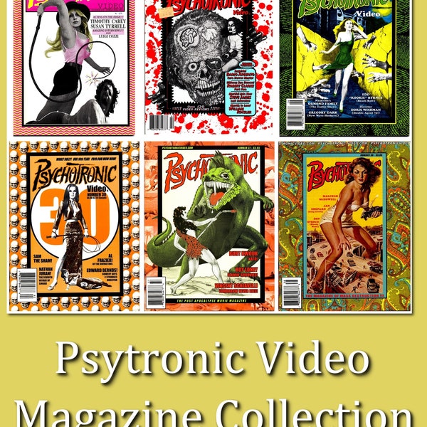 Psychotronic Video magazines 1-41 retro science fiction movie magazines