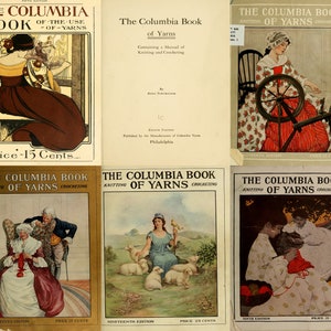 1900s The Columbia Book of Yarns collection, crocheting & knitting multiple editions digital collection PDFs