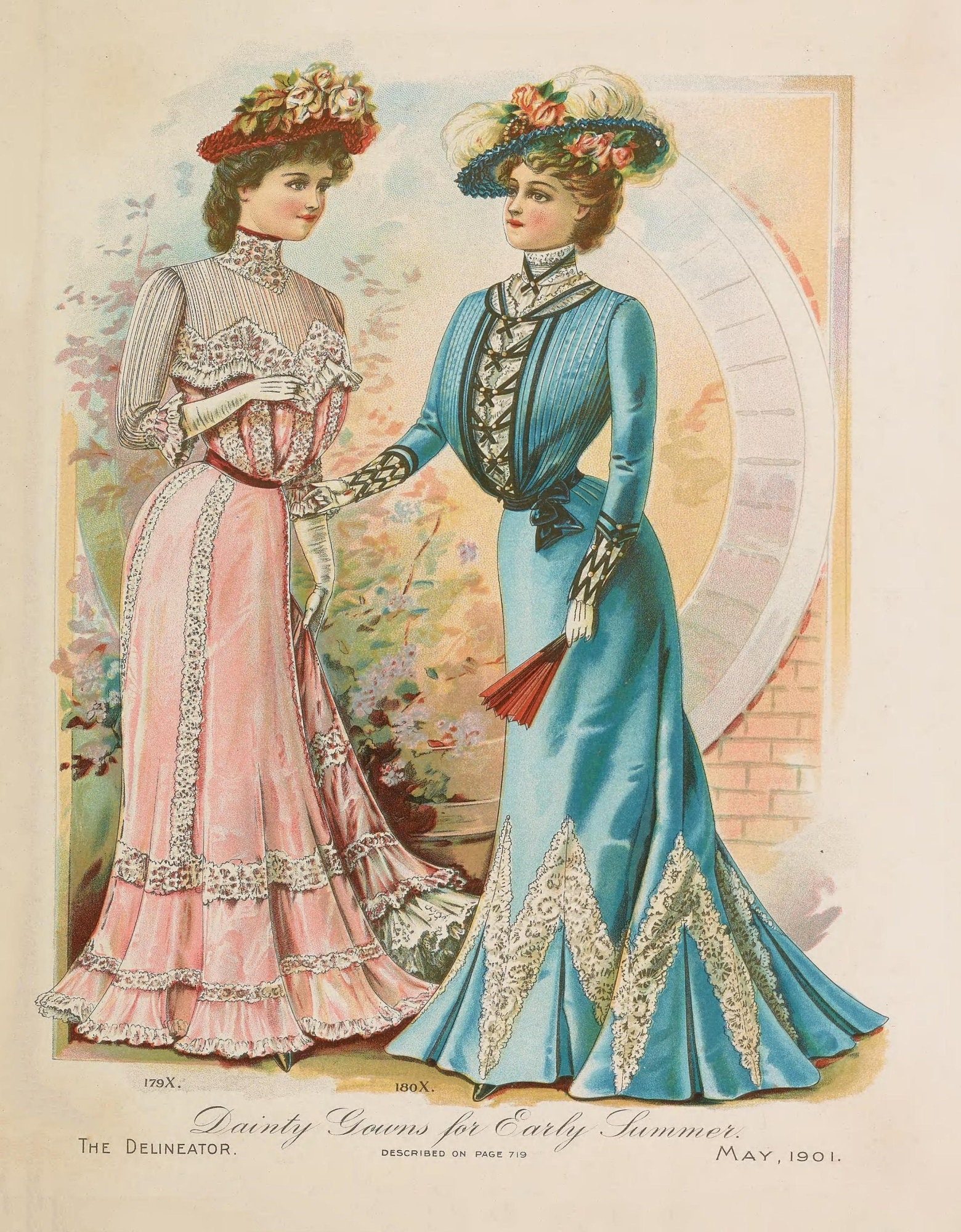 Fashion Plates 1884 to 1914. 19th Century Fashion, Vintage European Fashion  Chiffon, Dresses, Laces. Over 350 Fashion Plates on 3 X Pdfs. 