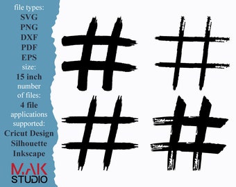 Download Hashtag Svg Etsy