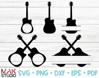 Download Guitar Monogram Svg Etsy