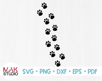 Download Dog Paw Trail Etsy