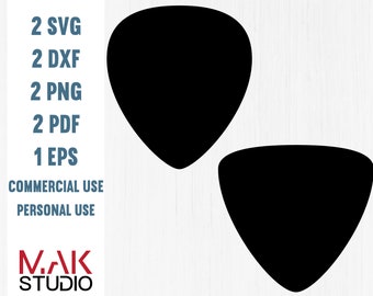 Guitar Pick Svg Etsy