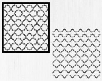 Quatrefoil Svg Etsy