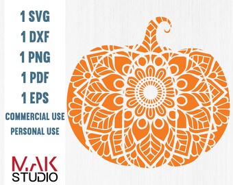 Download Pumpkin Mandala Svg Etsy
