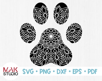 Download Dog Mandala Svg Etsy