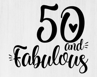 Download 50th birthday svg | Etsy