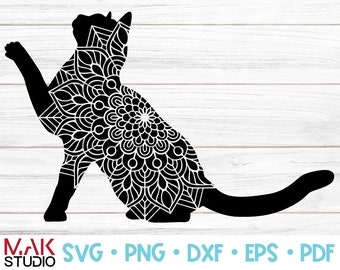 Free Free 55 Layered Cat Mandala Svg SVG PNG EPS DXF File