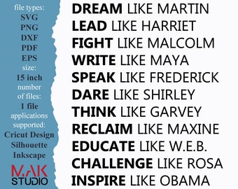 Download Dream Like Martin Svg Etsy