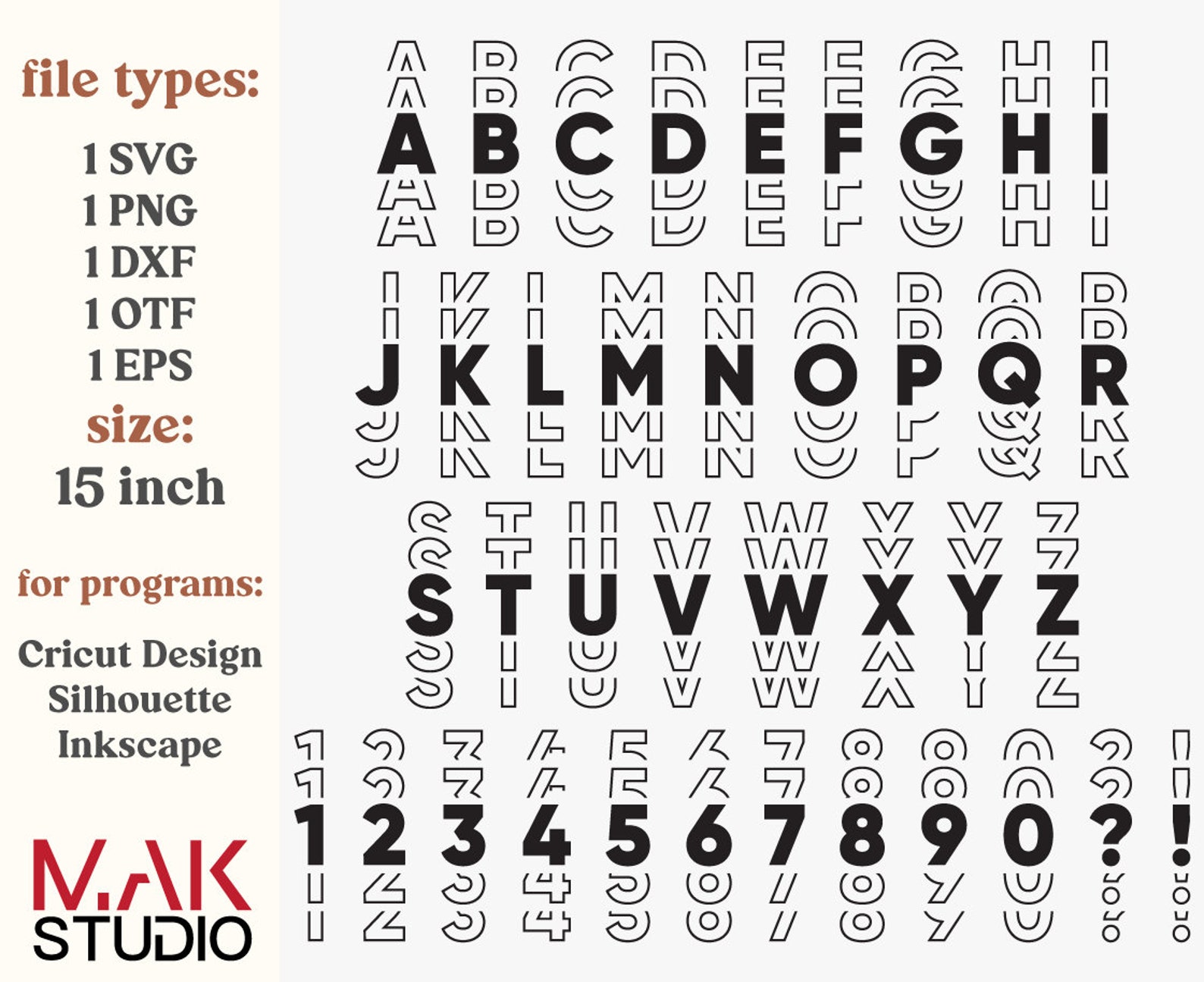 Mirror font Mirror font svg Mirror font svg file Echo font Etsy