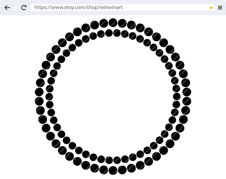 Download Dotted circle svg Dotted circle frame svg Monogram frame ...