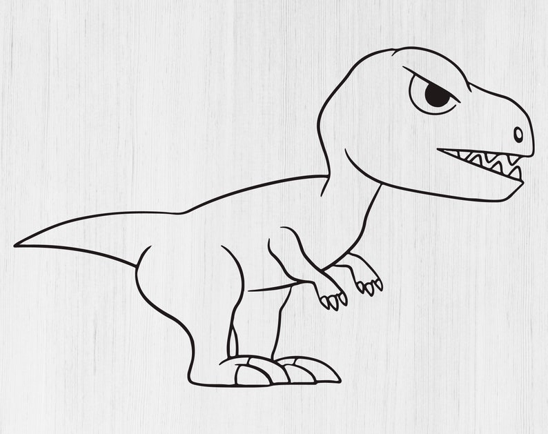 Free Free 125 Baby Dinosaur Svg Cute T Rex Silhouette SVG PNG EPS DXF File