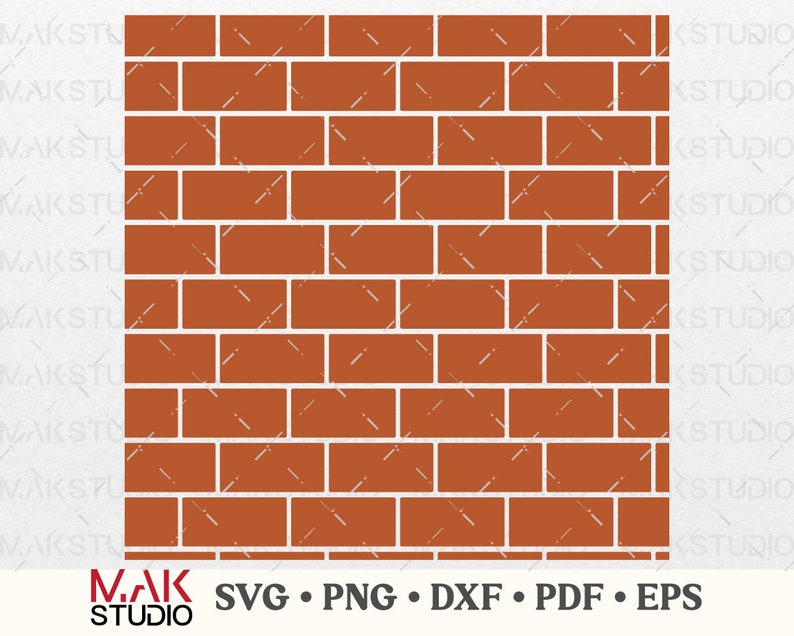 Brick Wall Svg Brick Wall Background Svg Brick Wall Pattern Etsy