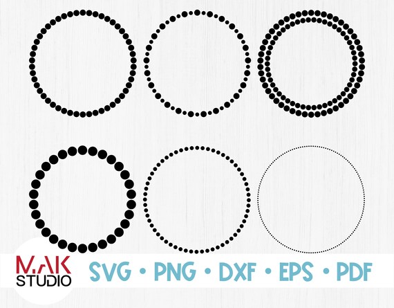Download Monogram Frame Svg Polka Dot Frame Cut File Cricut Silhouette Round Border Svg Wedding Frame Svg Dotted Circle Frame Svg Clip Art Art Collectibles Keyforrest Lt