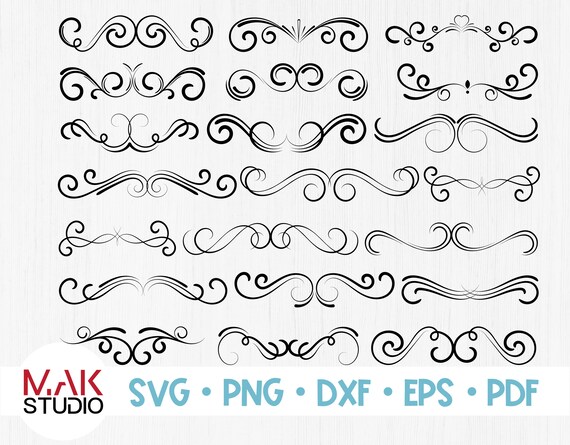 Download Oramental text dividers svg Flourish svg Flourish bundle ...