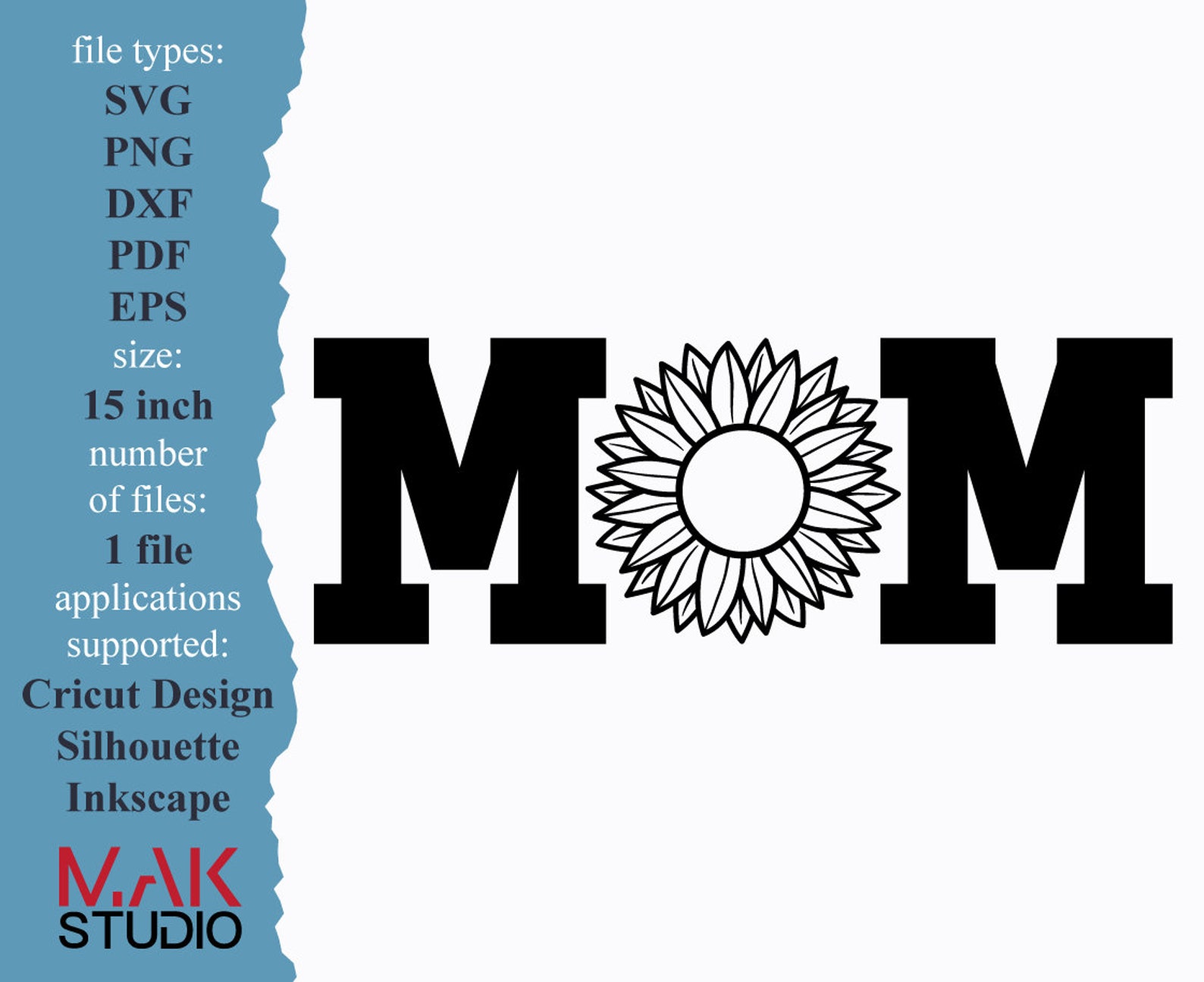 Mom with sunflower svg Mom with sunflower dxf Mom with | Etsy
