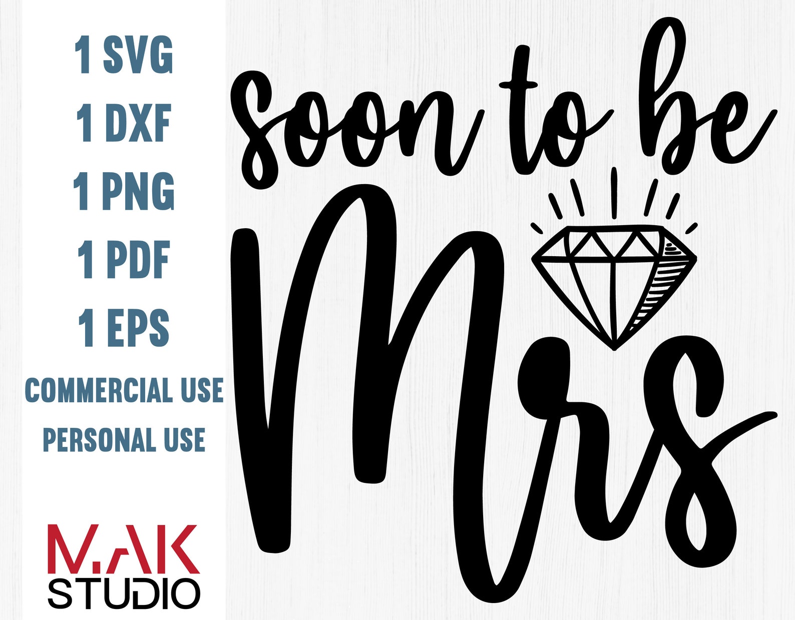 Soon to be mrs svg Soon to be mrs svg file Instant download Etsy