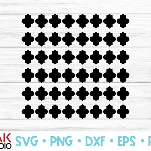 Quatrefoil svg Quatrefoil pattern svg Lattice svg Morocco | Etsy