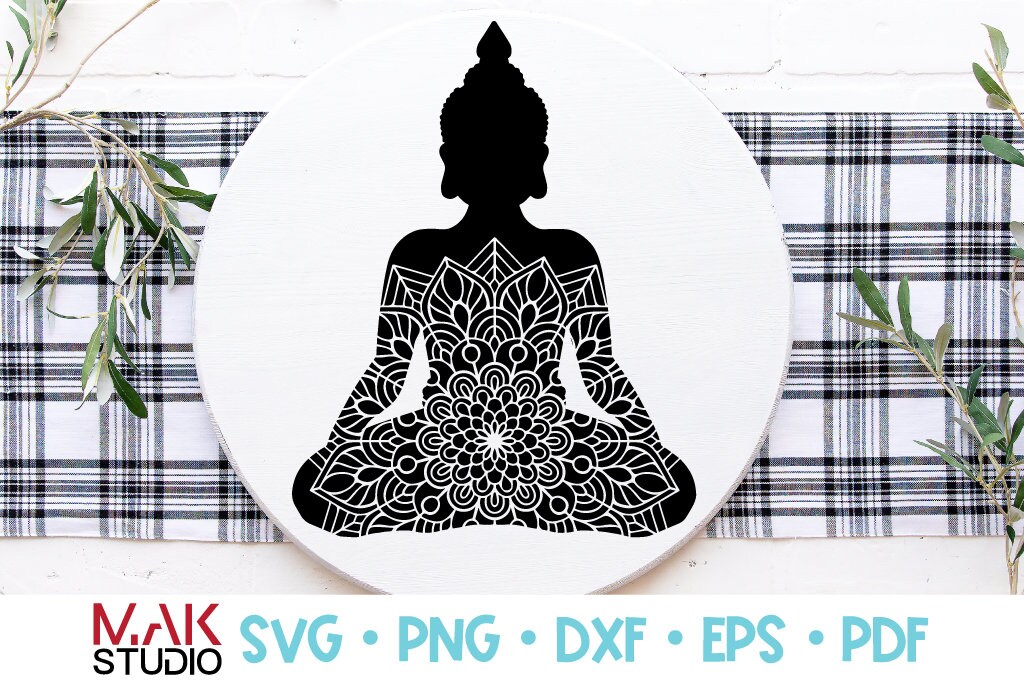 Download Buddha Mandala Svg Buddha Mandala Dxf Buddha Cut File Buddha Etsy