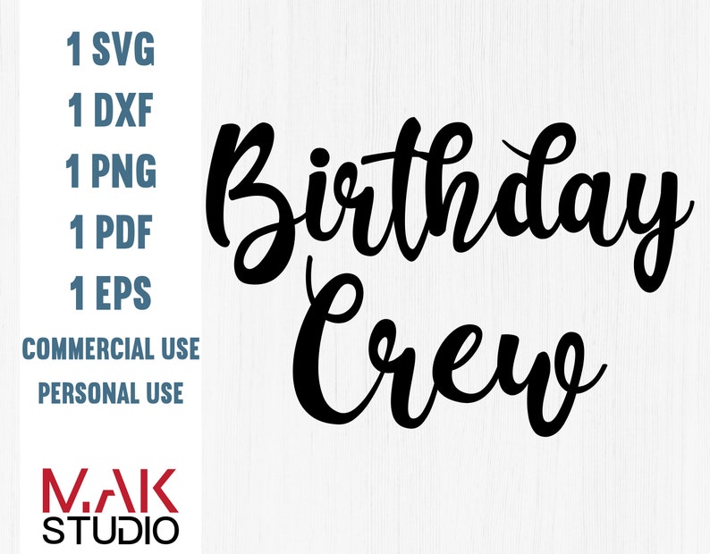 Download Birthday crew svg Birthday crew dxf Birthday crew pdf ...