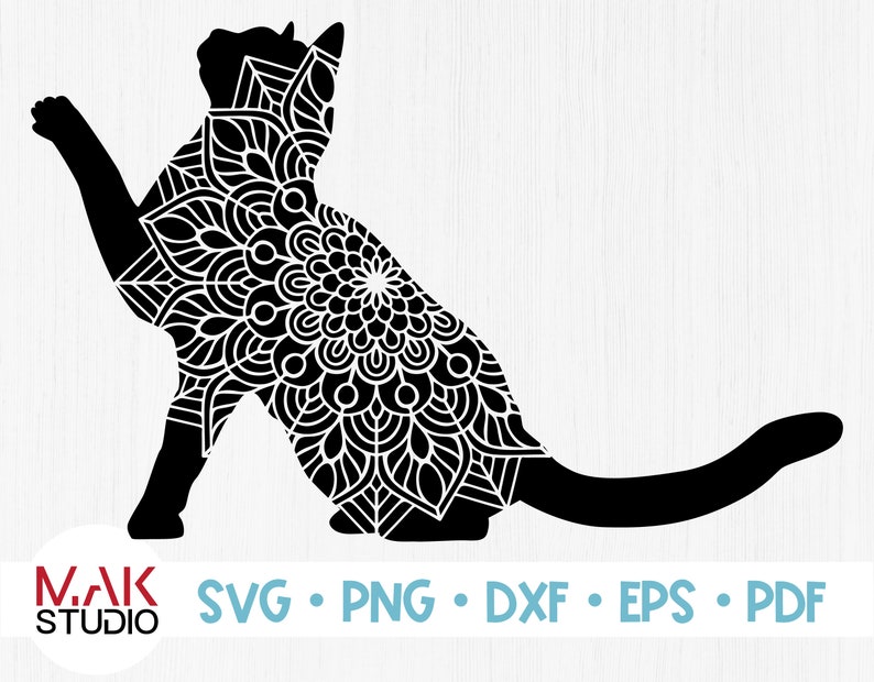 Download Cat Mandala Svg Cat Mandala Dxf Cat Mandala Eps Cat Mandala Cut File Cat Svg Mandala Svg Cat Zentangle Svg Cat Stencil Svg Commercial Use Clip Art Art Collectibles