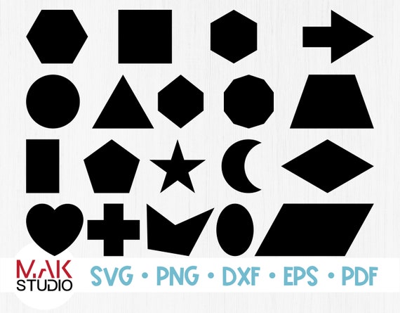 Download Basic Shape Svg Basic Shape Svg Files Basic Shape Silhouette Etsy
