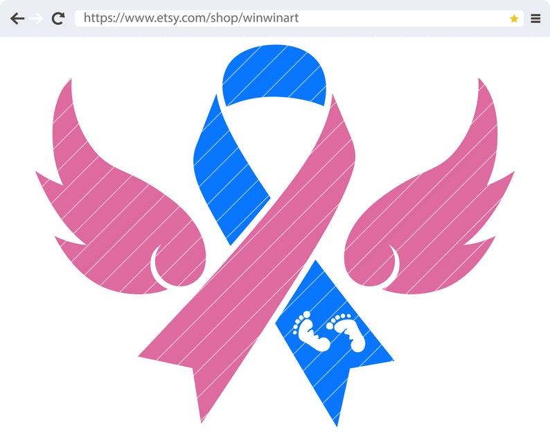 Download Infant pregnancy loss ribbon svg Infant pregnancy loss ribbon | Etsy