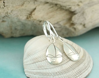 Teardrop Sailboat Earrings