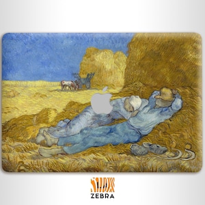 Vincent Van Gogh Noon Rest from Work The Siesta decal skin Art print for premium 3M vinyl skin covers for MacBooks of all models