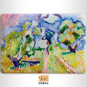 Madame Matisse in the Olive Grove Impressionist artwork by Henri Matisse premium 3M vinyl skin covers for MacBooks of all models
