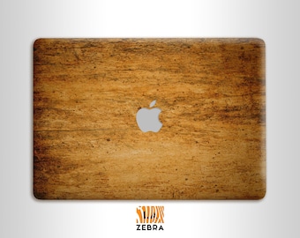 Wood MacBook decal protection