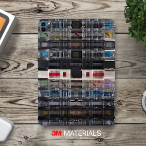Cassette tapes iPad vinyl decal skin wrap for all iPad models Kindle book protection Galaxy tab cover