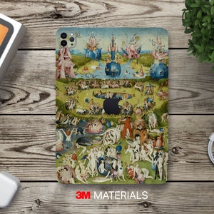 Hieronymus Bosch triptych art print iPad vinyl decal skin wrap Kindle paperwhite cover Galaxy tab vinyl decal