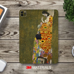 L&#39;espoir par Gustav Klimt oeuvre d&#39;art Apple iPad Pro & Air Skin Wrap 3M Premium vinyle autocollant de protection