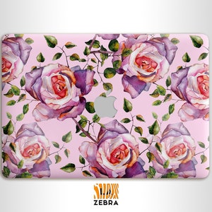 Floral Pink MacBook Skin decal Aesthetic MacBook Protective Vinyl Skin