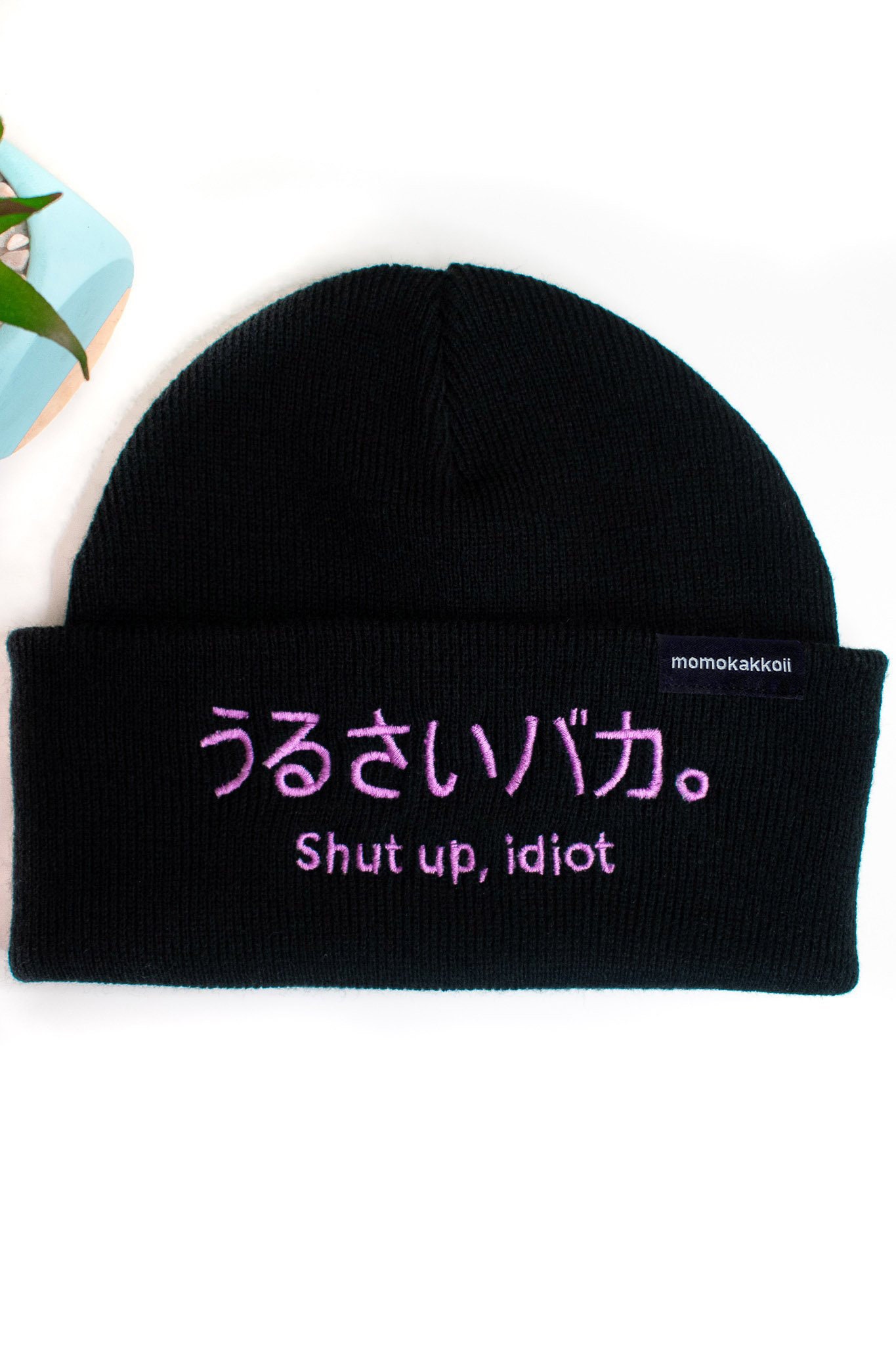 Cállate gorro bordado japonés de Momokakkoii