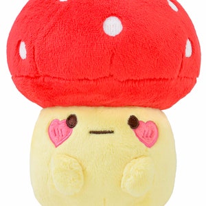 Cute Mushroom Friend Plushie Cottagecore Soft Aesthetic Plush Toy Adorable Plush Teddy by Momokakkoii
