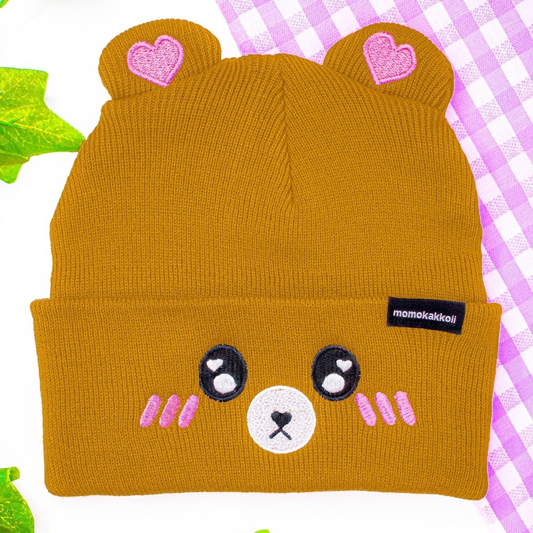 P*P様 PALETOWN × NOROLL USE ME BEANIE 美品 Pekka the Teddy Bear Embroidered Beanie Cute Adorable Kawaii